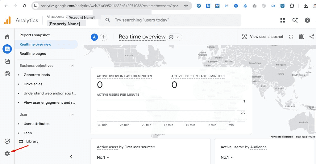 Admin খুলুন — উদাহরণ স্ক্রিন